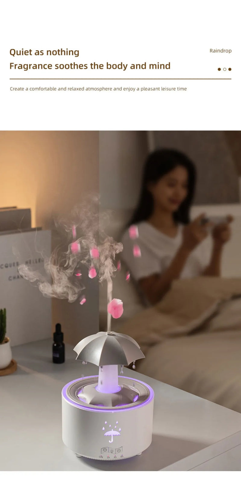 Colourful Raindrop Air Humidifier